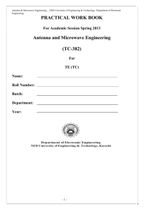 Antenna Microwave Engineering