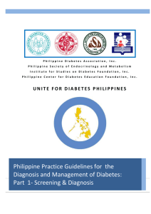Philippine Practice Guidelines on the Diagnosis and Management of