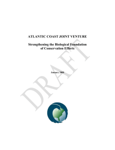 ACJV Biological Foundations - Atlantic Coast Joint Venture