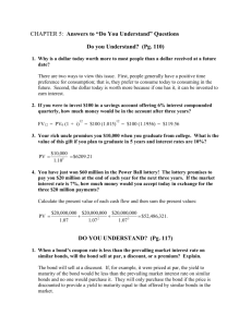 Chapter 5: ANSWERS TO "DO YOU UNDERSTAND" TEXT