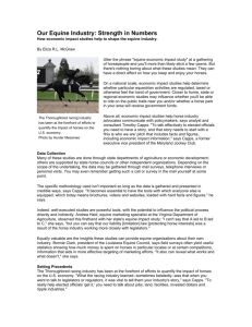 Our Equine Industry: Strength in Numbers