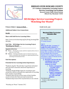 SES Bridges Service Learning Project - bridges21cclc