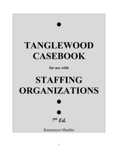 Casebook—Tanglewood Department Stores