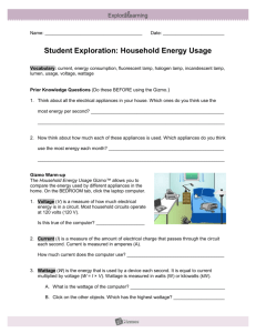 Household Energy Usage