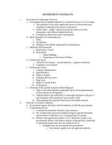 government contracts - American University Washington College of