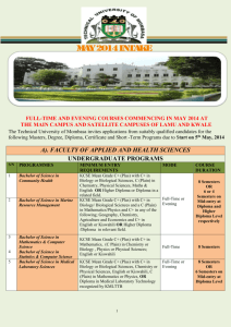 advertisement for may intake 2014
