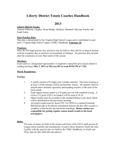 Liberty District Tennis Coaches Handbook