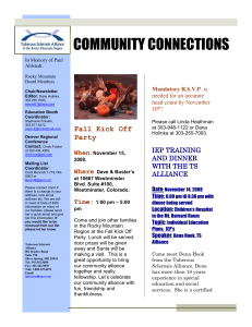 Mini Conference Scheduled for May 21, 2005