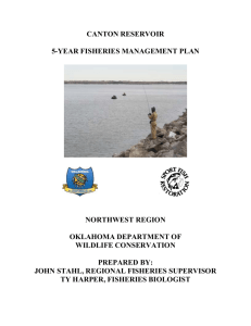 Canton Lake Management Plan - Oklahoma Department of Wildlife