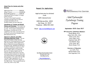 PPP Brochure 2015-17 - San Diego Psychoanalytic Center