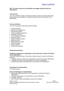 XB7: The Chair exercises accountability and engages