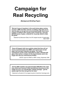 Real Recycling Briefing