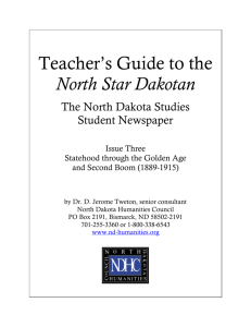 Teacher=s Guide to the - North Dakota Humanities Council