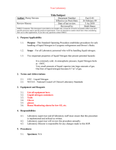 Liquid Nitrogen Monitoring & Safety