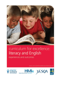 Literacy and English: Experiences and outcomes