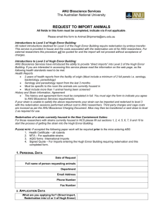 Import application form