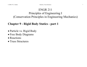 Chapter 9 - Rigid Body Statics