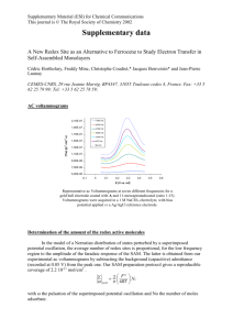 Determination of the amount of the redox active molecules