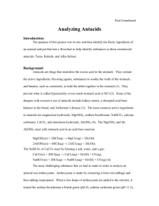 Analyzing Antacids - Breck School Science