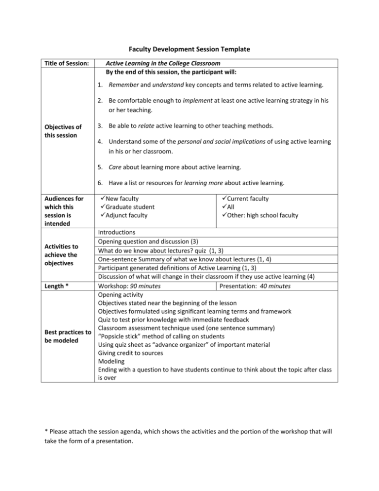 Development Session Topics Resources