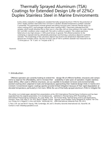 Thermally Sprayed Aluminum (TSA)