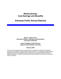 Efficiencies Study - University of Arkansas