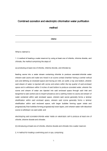 Combined ozonation and electrolytic chlorination water purification