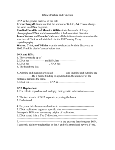 DNA Structure and Function