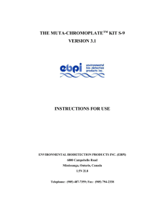 _THE MUTA-CHROMOPLATETM KIT