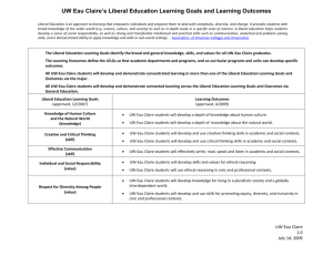 Liberal Education Learning Goals: Proposed Learning Outcomes