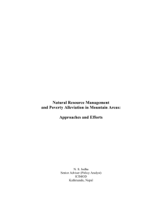 Natural Resource Management and Poverty Alleviation in Mountain