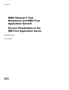 Service Virtualization in the IBM Pure Application Server