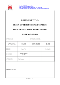 3、General Specification