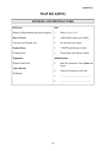LESSON 12 MAP READING ROMERS AND PROTRACTORS