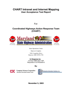 Mapping User Acceptance Testing Plan Report