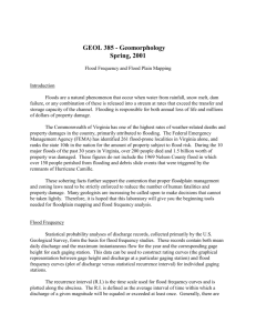 FLOOD FREQUENCY AND FLOODPLAIN MAPPING