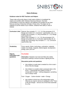 Extra Ordinary Guidance notes for KS3 Teachers and Helpers These