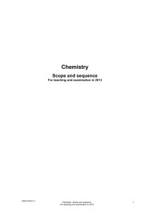 CHEMISTRY - School Curriculum and Standards Authority