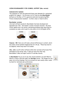 USING BOARDMAKER 5 FOR SYMBOL SUPPORT (Mac version)