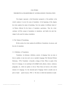 CR-\PTER2 THEORETICAL FRAMEWORK OF NATIJRALNESS IN