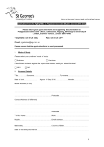 Application form (MSWord) - St George`s, University of London