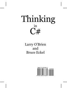 Thinking in C#