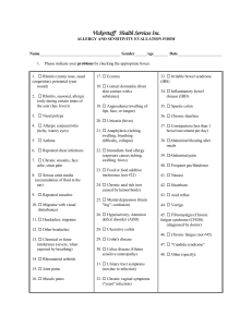 Allergy And Sensitivity Evaluation Form