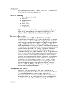 To Mix or Not to Mix - Discrepant Event