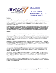 Background on SB711 - ISVMA, Illinois State Veterinary Medical