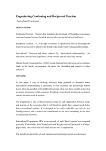 Engendering Continuing and Reciprocal Tourism