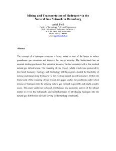 3 Mixing Hydrogen into the Natural Gas Network