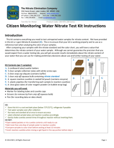 Instructions for NECi Soil Agricultural Nitrate Test Kit
