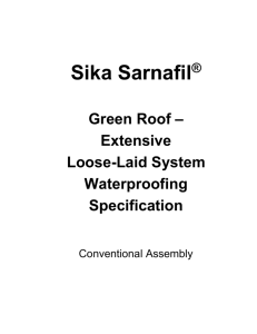 [MS WORD] Sarnafil Guide Specification Green Roof( Extensive)