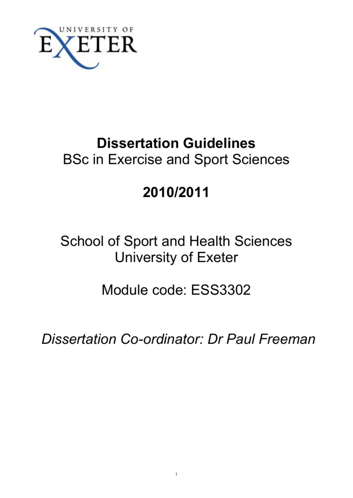 exeter university phd thesis